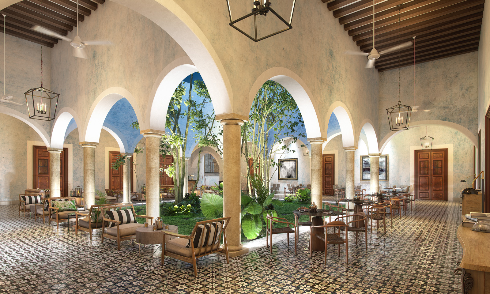 03-PATIO-CENTRAL-NOCTURNA-HOTEL-BOUTIQUE